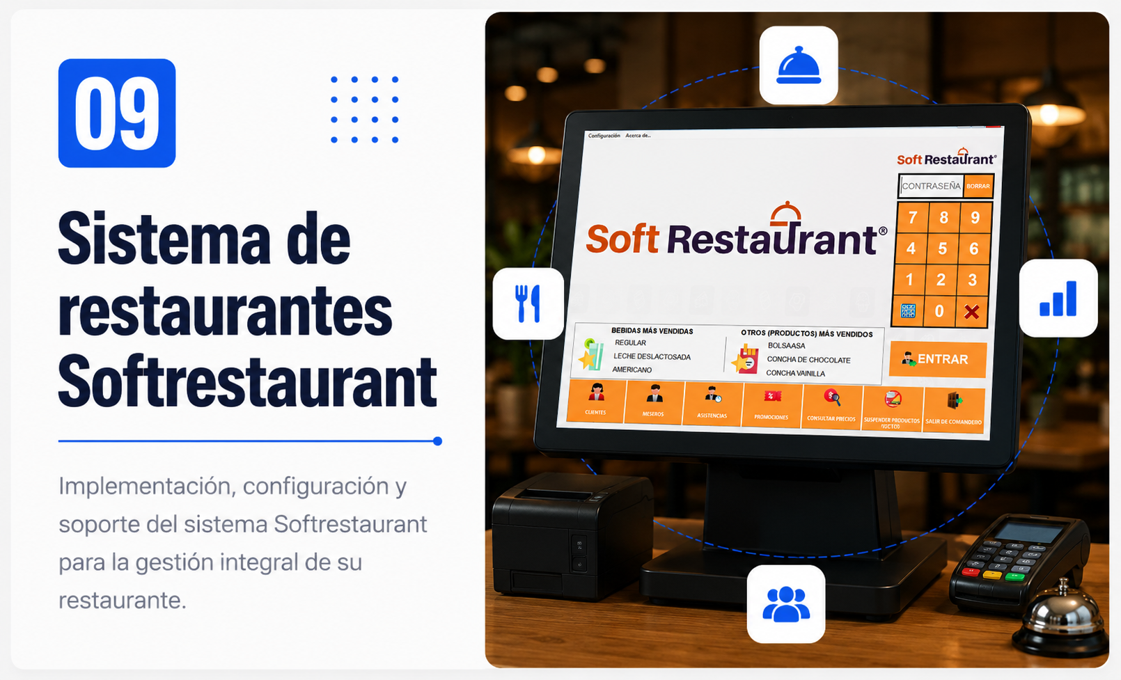 Sistema de restaurantes Softrestaurant
