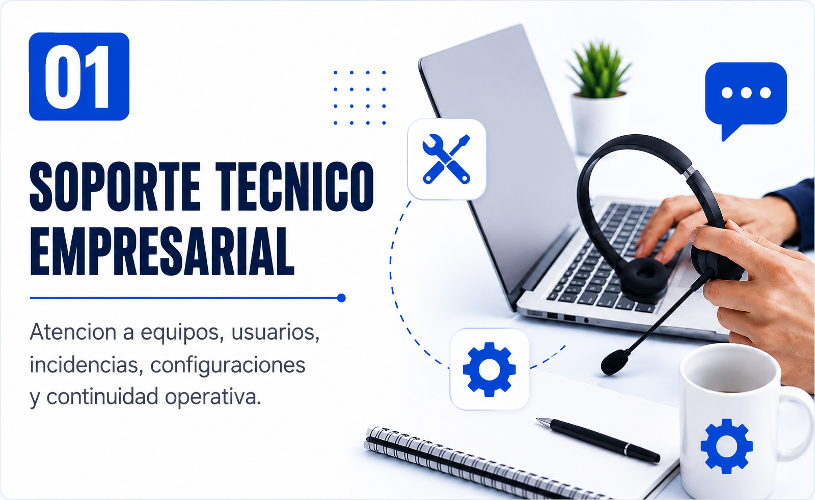 Soporte tecnico empresarial de TI SOLUTIONS